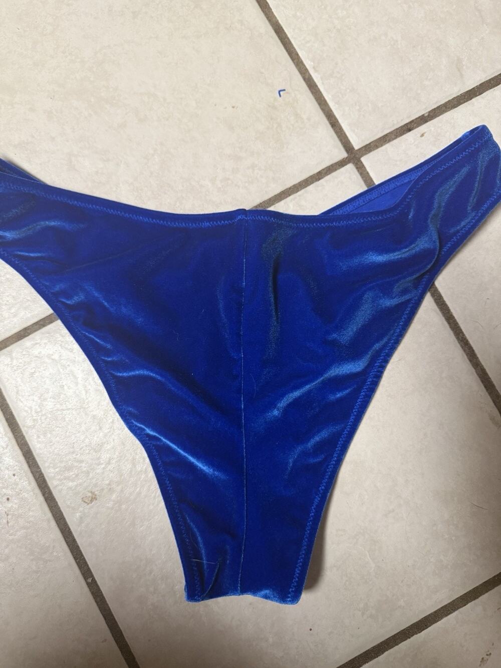 Express Swim Black Bikini Bottom xl Faux Leather W/ Poly Velvet Bottoms Lot Of 2